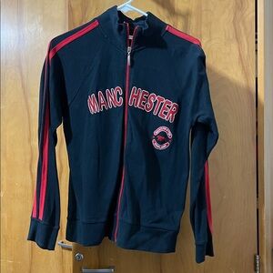 Manchester Black and Red Track Jacket